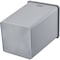 Global Industrial Square Plastic Garbage Can, Gray, 35 Gallon 641439GY - alternate 2
